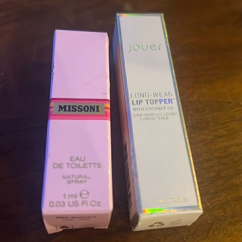 Missoni Perfume & Lip Topper w Coconut Oil NEW IN BOX - Bundle